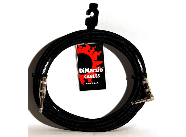 Dimarzio EP1721SRBK Instrumentkabel Braided 6,3 m. 1R/1V Black 