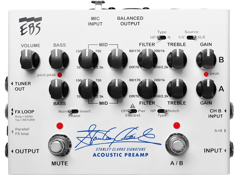EBS Stanley Clarke Acoustic Preamp 