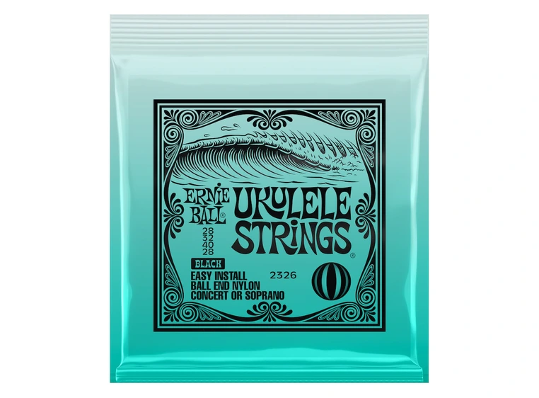 Ernie Ball EB-2326 Ukulele Sopran/Concert Black 