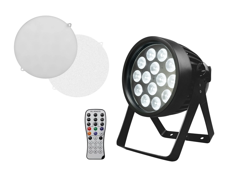 Eurolite LED IP65 PAR 14x10W RGBWA/UV HCL, 15/27/30/60° diffusjons filter 