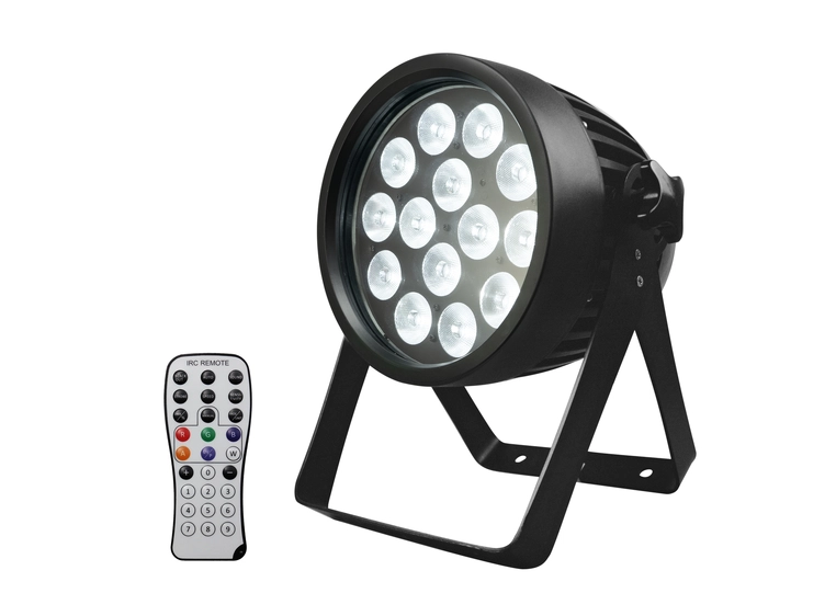 Eurolite LED IP65 PAR 14x10W RGBWA/UV HCL, 15/27/30/60° diffusjons filter 