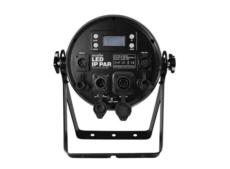 Eurolite LED IP65 PAR 14x10W RGBWA/UV HCL, 15/27/30/60° diffusjons filter 