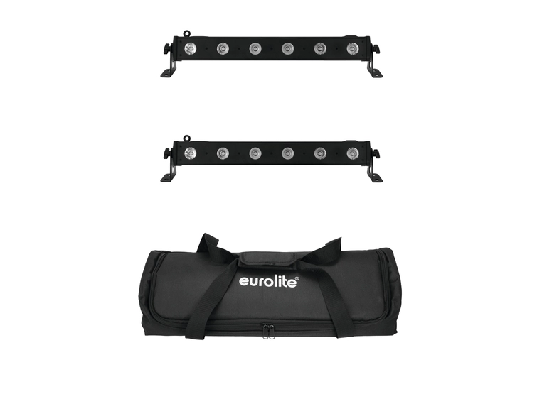Eurolite Set 2x LED BAR-6 QCL RGBA & Soft Bag 