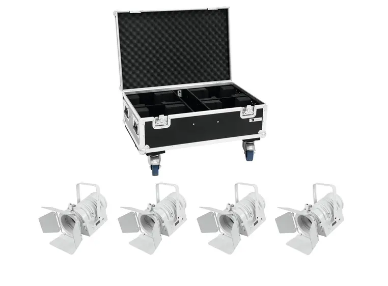 Eurolite Set 4x LED THA-40PC white & Case 