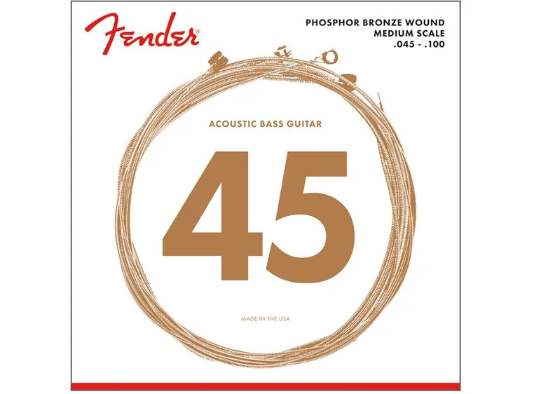 Fender 7060 Acoustic Bass Strings (045-100) Phosphor Bronze 