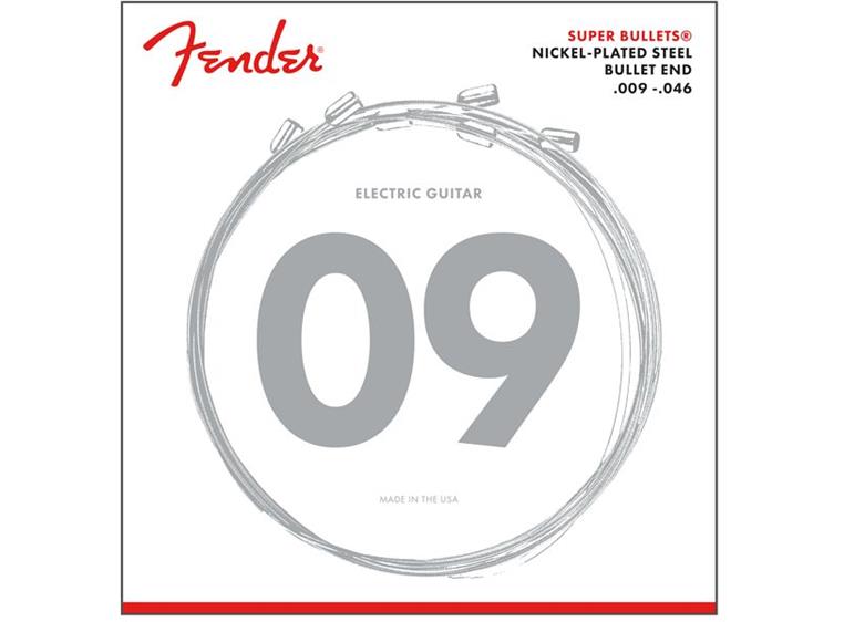 Fender Super Bullet Strings, 3250LR (009-046) Nickel Plated Steel Bullet End