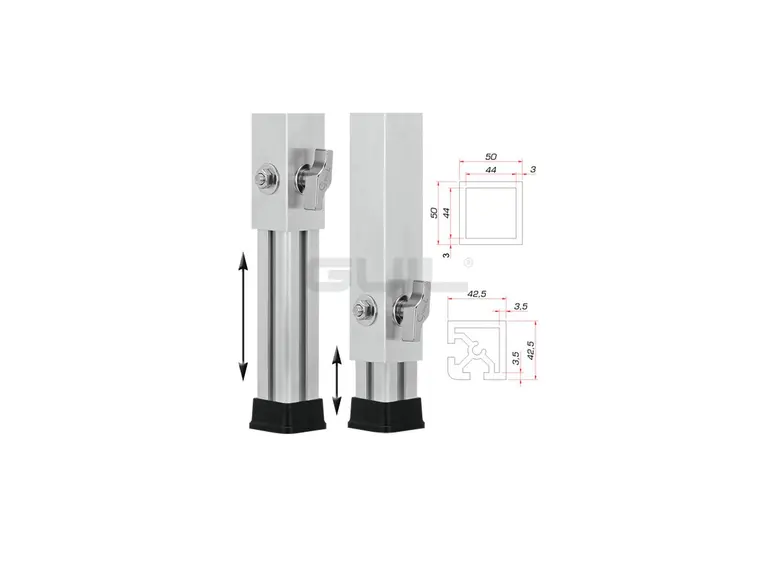 GUIL PTA-440/50-80 Telescopic Foot 