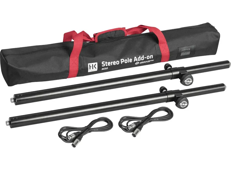 HK Audio KM20XLR Bag, 2x speaker stands, 2x 3m XLR 