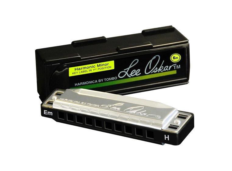 Lee Oskar 1910HM-Em Munnspill 10-hull Harmonic Minor (gul) Em 