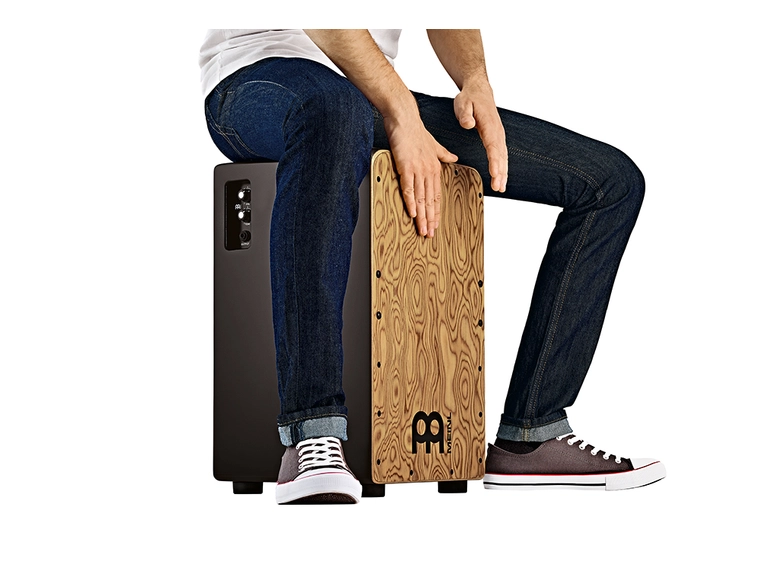 Meinl PWCP100MB Pickup Cajon, Woodcraft Professional, Makah Burl front 
