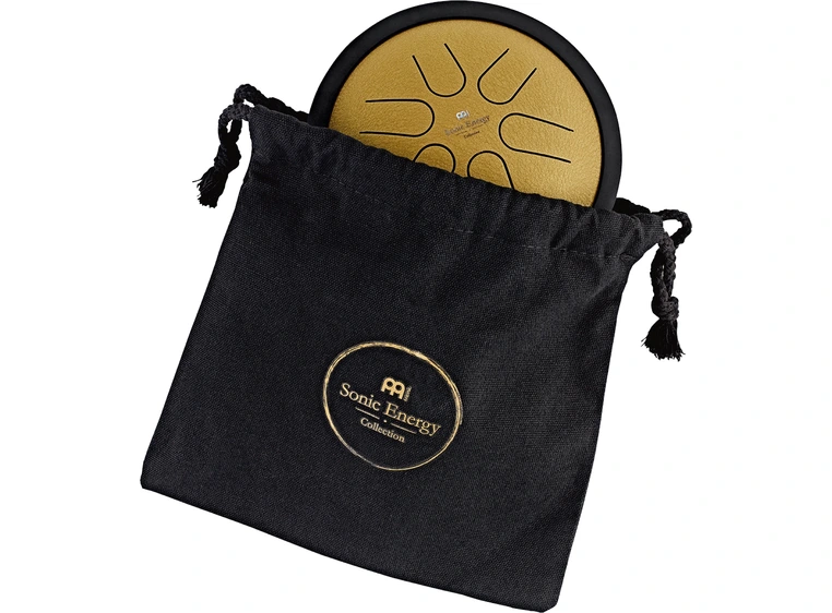 Meinl Sonic Energy MSTD3G Mini Steel Tongue Drum, B Major, Gold 