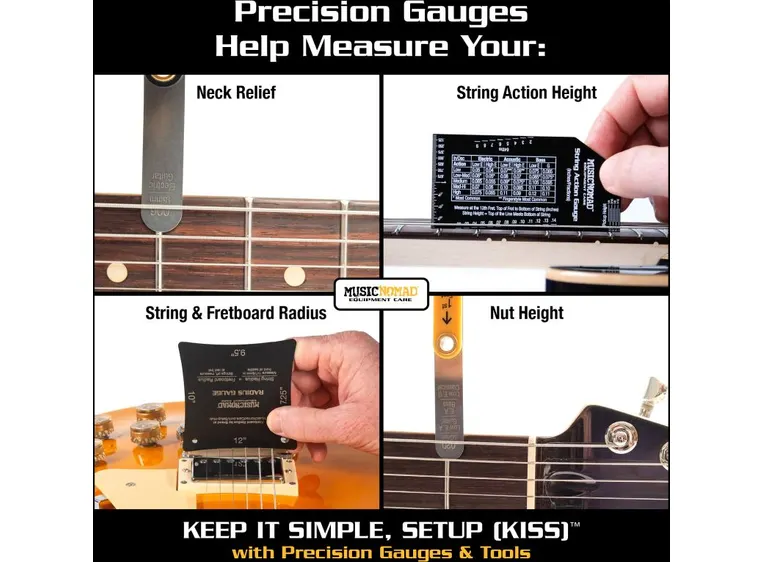 Music Nomad MN604 Precision Setup Gauge Set - 6 pc. 