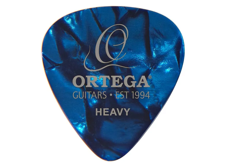 Ortega OGP-BP-H10 Celluloid picks Heavy Blue Pearl, 10-pack 