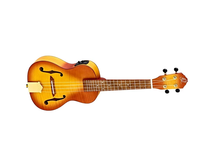 Ortega RUSL-HSB F-hole Concert ukulele Med mik og gigbag 