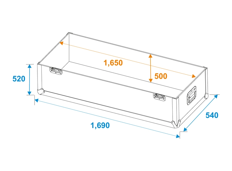 Roadinger Flightcase 2x LCD ZL65 