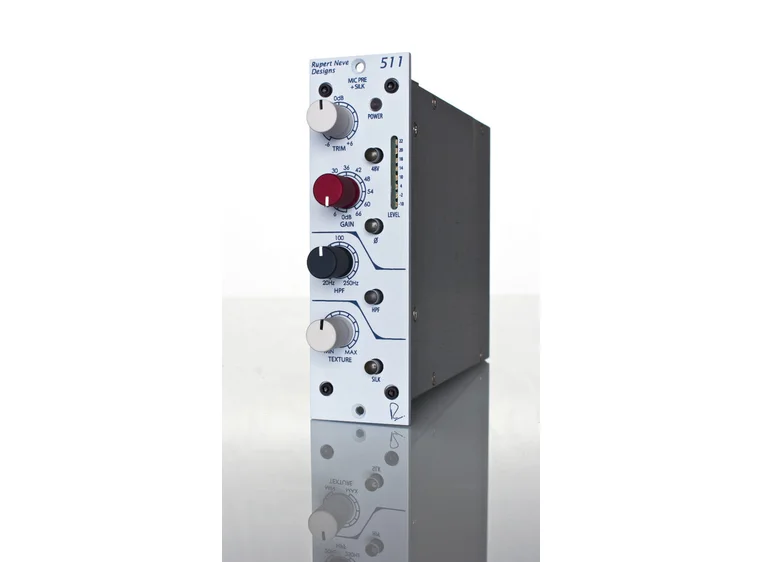 Rupert Neve 511 Mic Pre 500 Series Mic Pre med trinnløs Silk 
