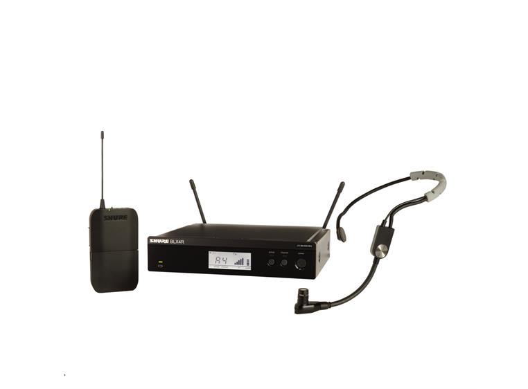 Shure BLX14RE Bodypack System Rack Mount med SM35 Headset, K3E (606-630Mhz)