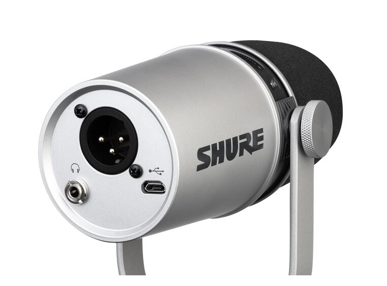 Shure MV7 Silver XLR/USB-Mikrofon