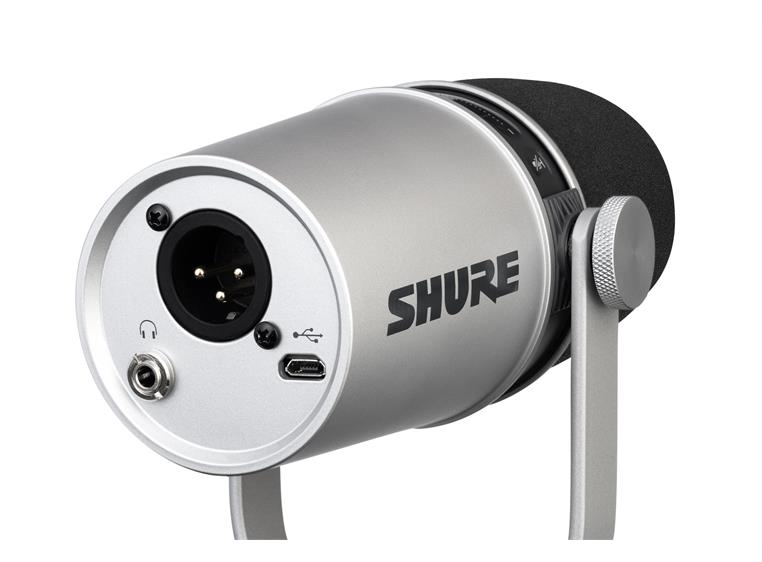 Shure MV7 XLR/USB-Mikrofon Silver