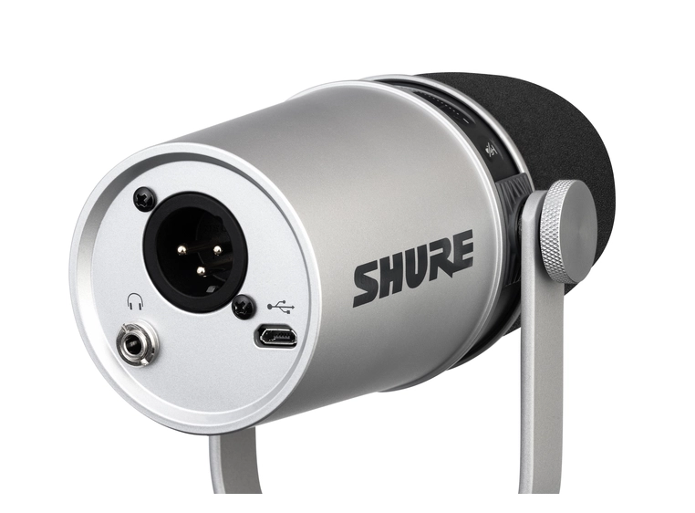 Shure MV7 XLR/USB-Mikrofon Silver 