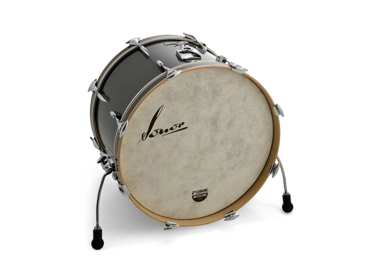 Sonor Vintage Series 2214 Basstromme 17332 Vint. Black Slate, with mount 