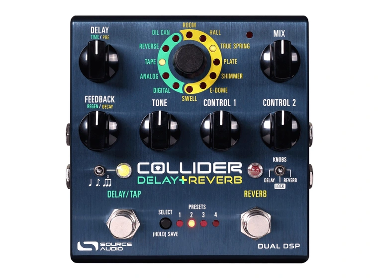 Source Audio Collider Stereo Delay+Reverb 