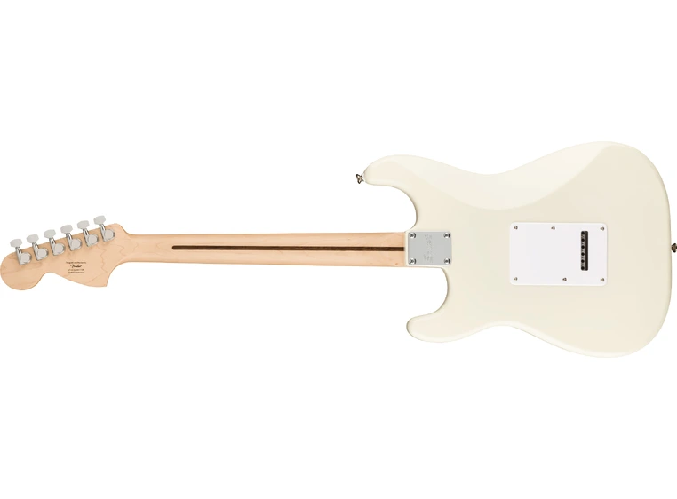Squier Affinity Series Stratocaster Olympic White, White Pickguard, MN 