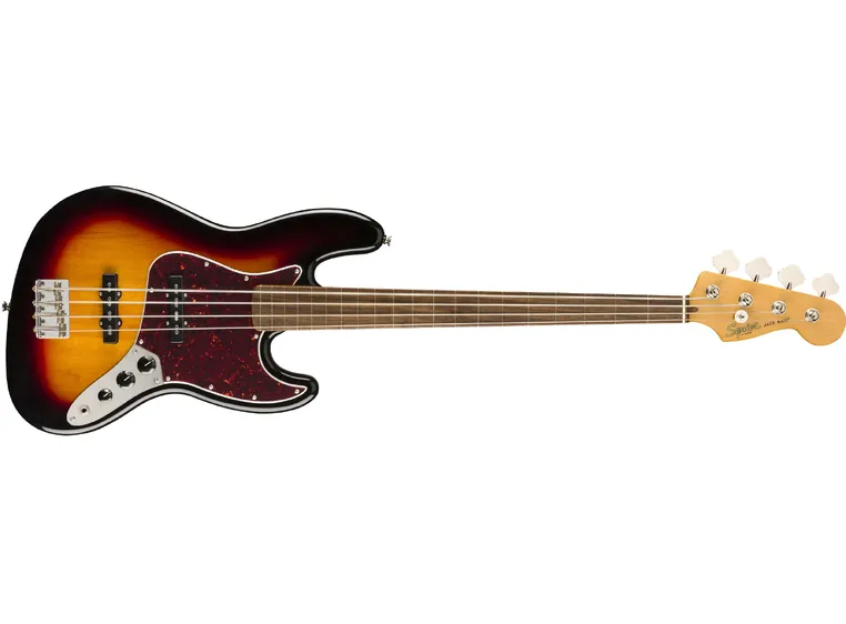Squier Classic Vibe '60s Jazz Bass 3-Color Sunburst, IL, Fretless 