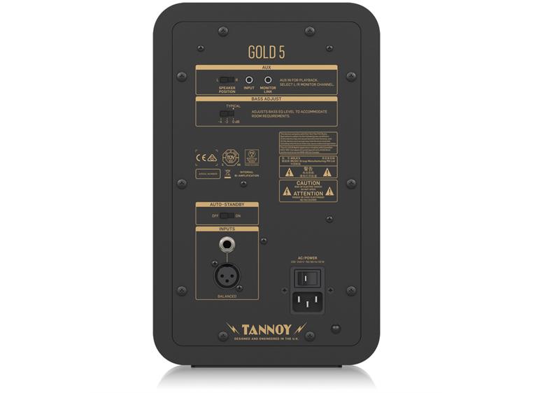 Tannoy GOLD 5 Studiomonitor 200-Watt (Pris pr stk)