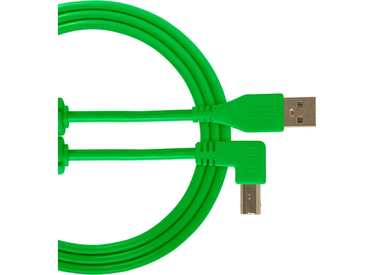UDG Gear Ultimate USB 2.0 A-B Green Angled 3m 