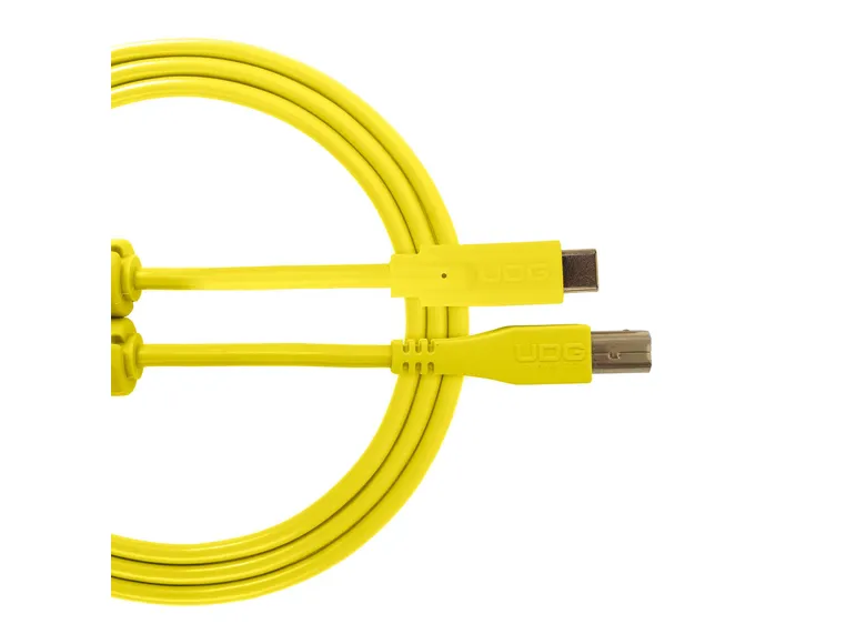 UDG Gear Ultimate USB 2.0 C-B Yellow Straight 1,5m