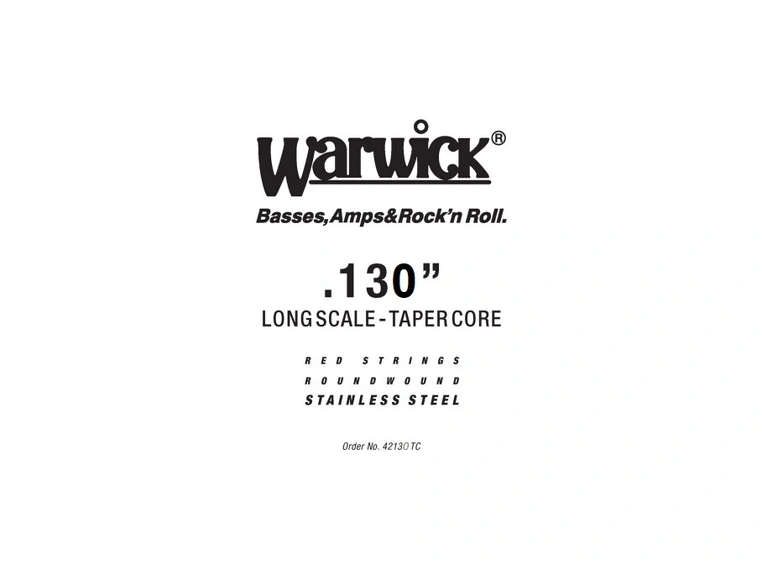 Warwick RED String SINGLE STRING 130 Taper Core, Stainless Steel 