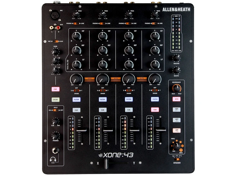A&H XONE:43 Club & DJ Mikser 4 Stereo kanaler, 2 Miks utganger 