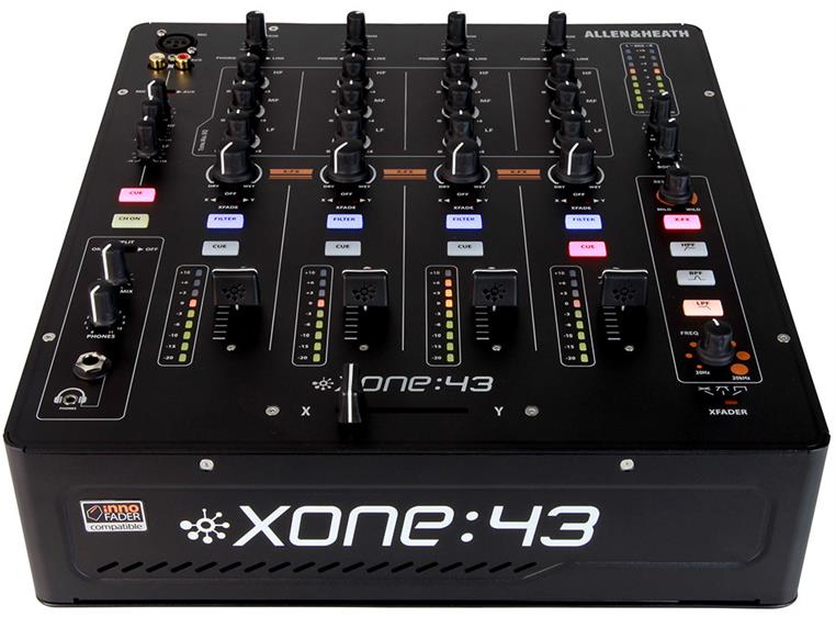 A&H XONE:43 Club & DJ Mixer 4 Stereo Channels, 2 Mix Outputs