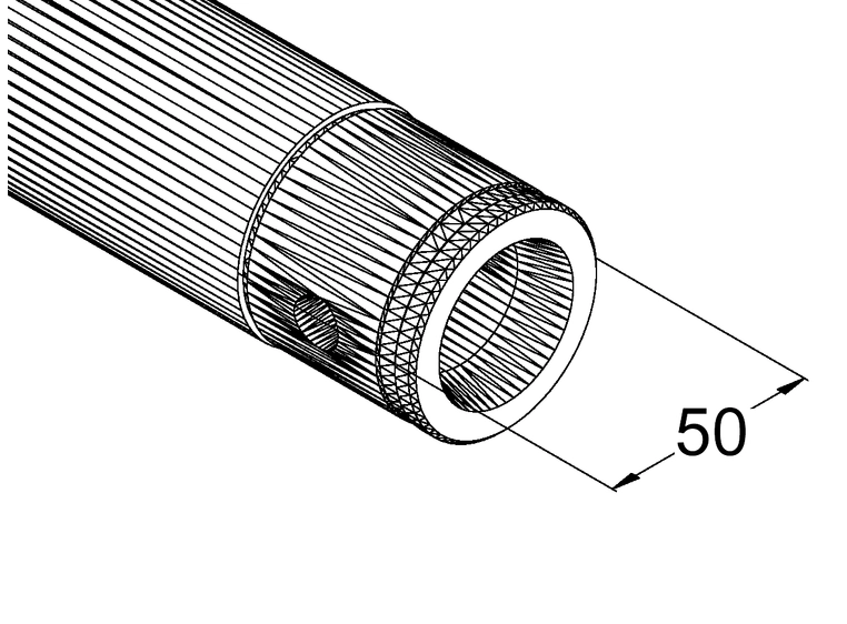 Alutruss Singlelock SP-S1500 Quick-lock Pipe bk 