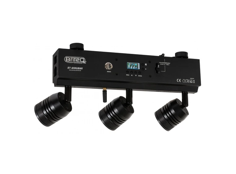 Briteq BT-AKKUBAR 3 x 5W LED spot m/batteridrift 