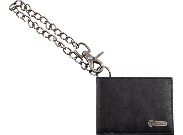 Charvel Ltd Edition Leather Wallet with Chain, Black