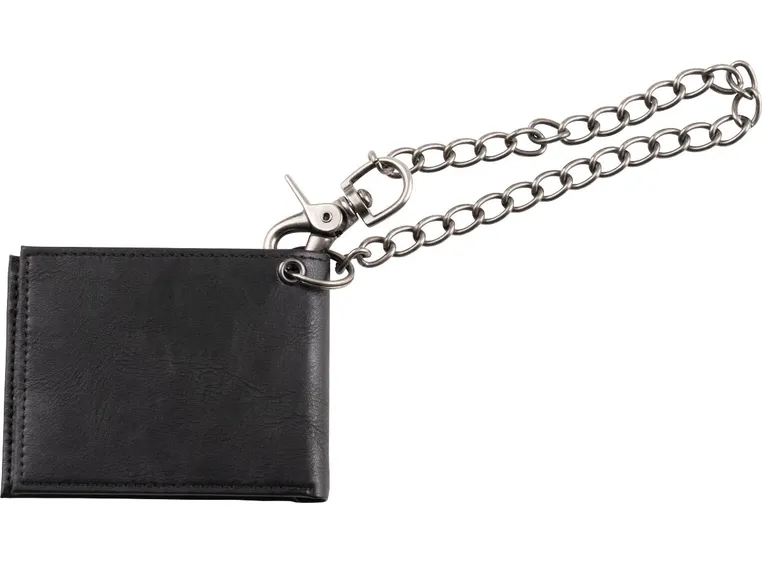 Charvel Ltd Edition Leather Wallet with Chain, Black 