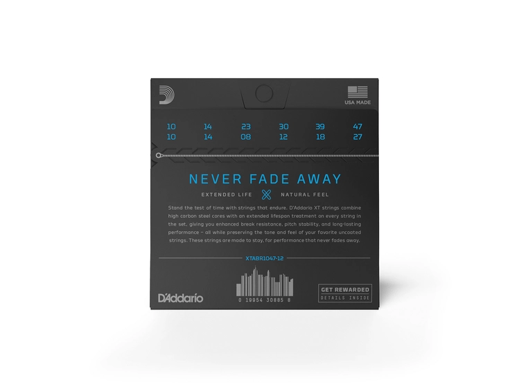 D'Addario XTABR1047-12 Western XT Bronze (010-047) 12-str. 