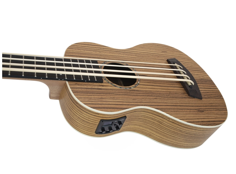 Dimavery UK-700 Bass Ukulele, Zebra 