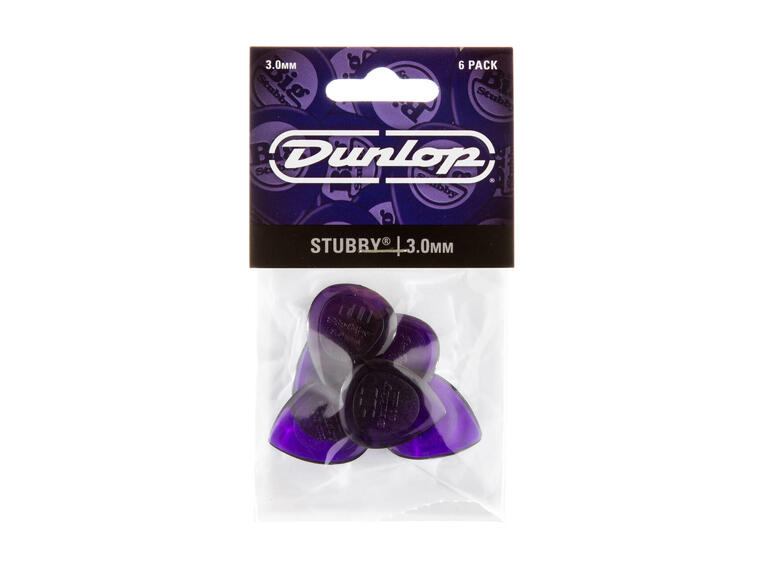 Dunlop 474P3.0 Stubby Jazz 6-pakning