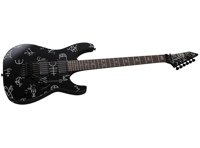 ESP Kirk Hammett Demonology Black w/ Graphic 