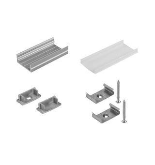 Eurolite Mounting set U-profile 20mm for LED Strip 2 meter