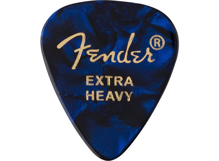 Fender 351 Shape Blue Moto, Extra Heavy 12-pakning 