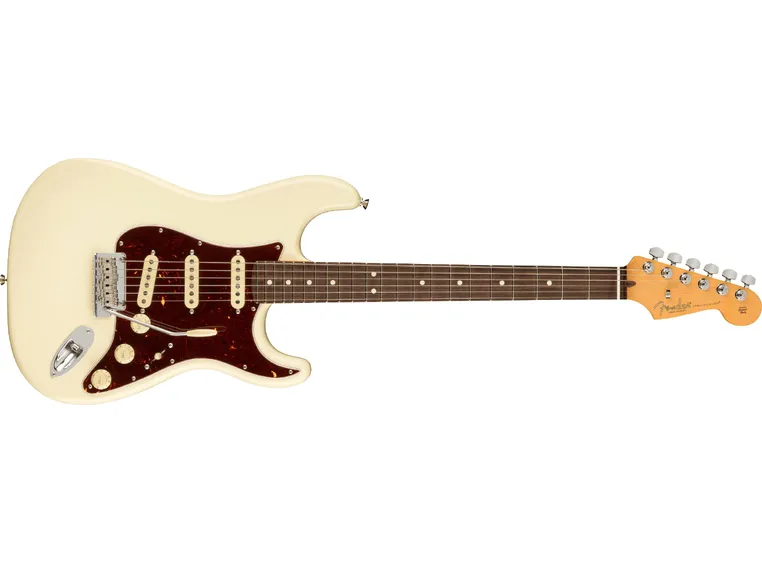 Fender Am Pro II Stratocaster Olympic White, Rosewood Fingerboard 