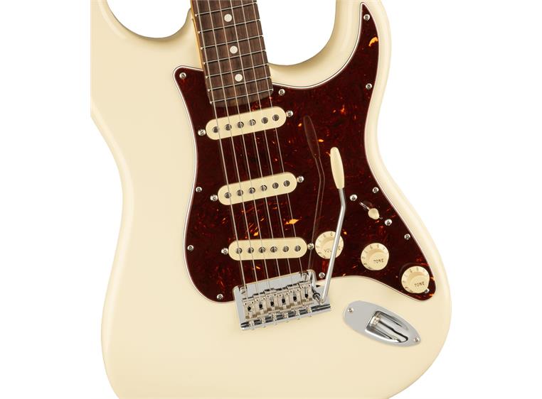 Fender Am Pro II Stratocaster Olympic White, Rosewood Fingerboard