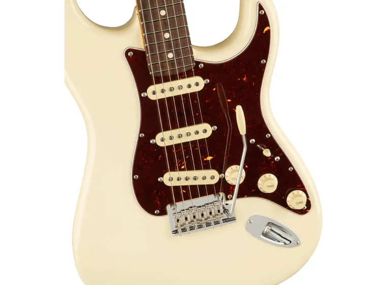 Fender Am Pro II Stratocaster Olympic White, Rosewood Fingerboard 
