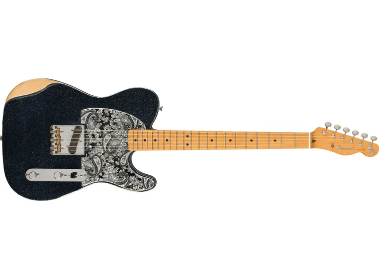 Fender Brad Paisley Esquire Black Sparkle, Maple 