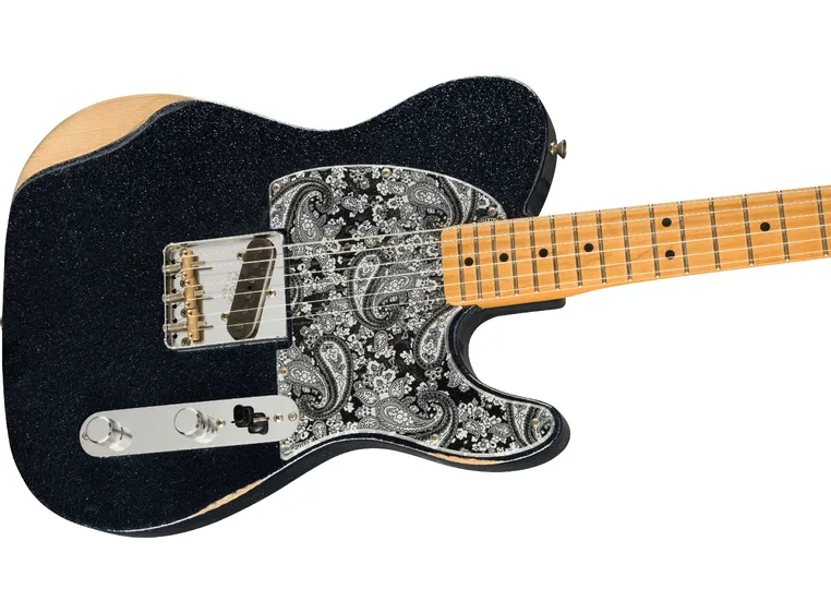 Fender Brad Paisley Esquire Black Sparkle, Maple 