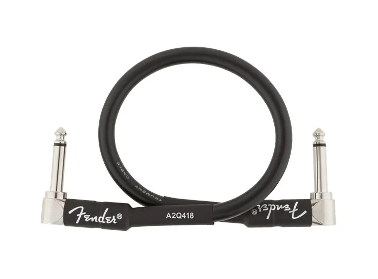 Fender Professional Instrument Cables Angle/Angle, 1', Black 